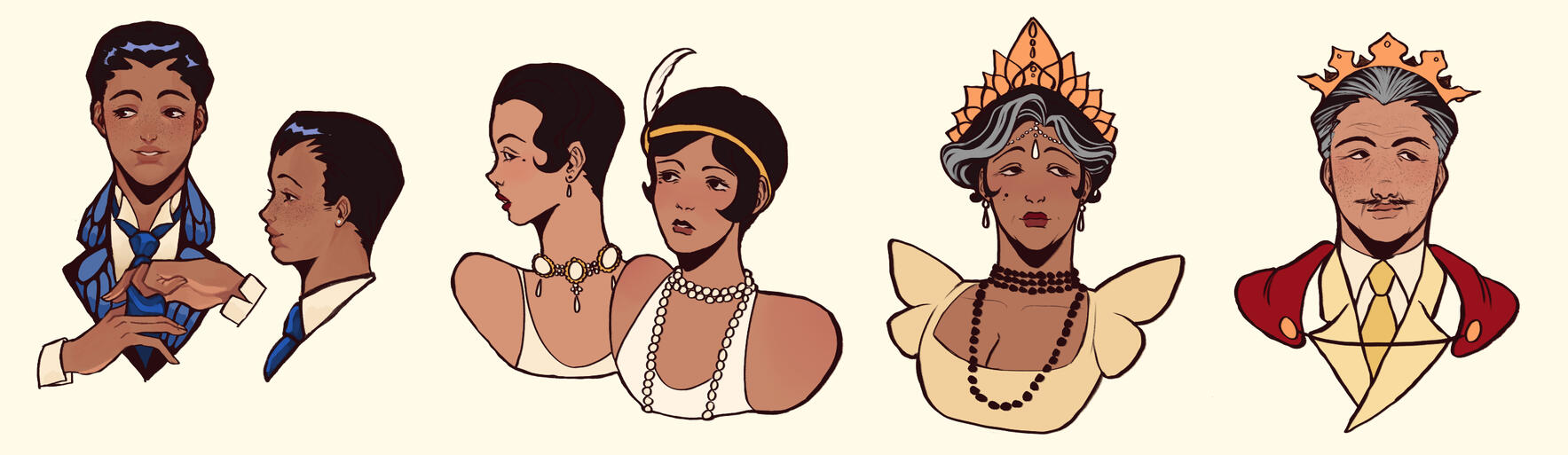 Psyche and his family character design